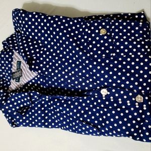 Blue Polka Dot Blouses